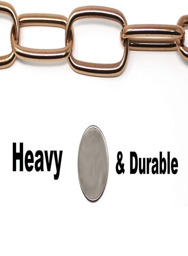 Pups&Pets Dogs Brass GSD Long Collar Chain | Long Link Training Solid Chock Chain Fur Saver Golden Collar | No-Slip Gold Color Choke Chain for Dog - 1Pcs (30 INCH, 3.0MM) - Image 3